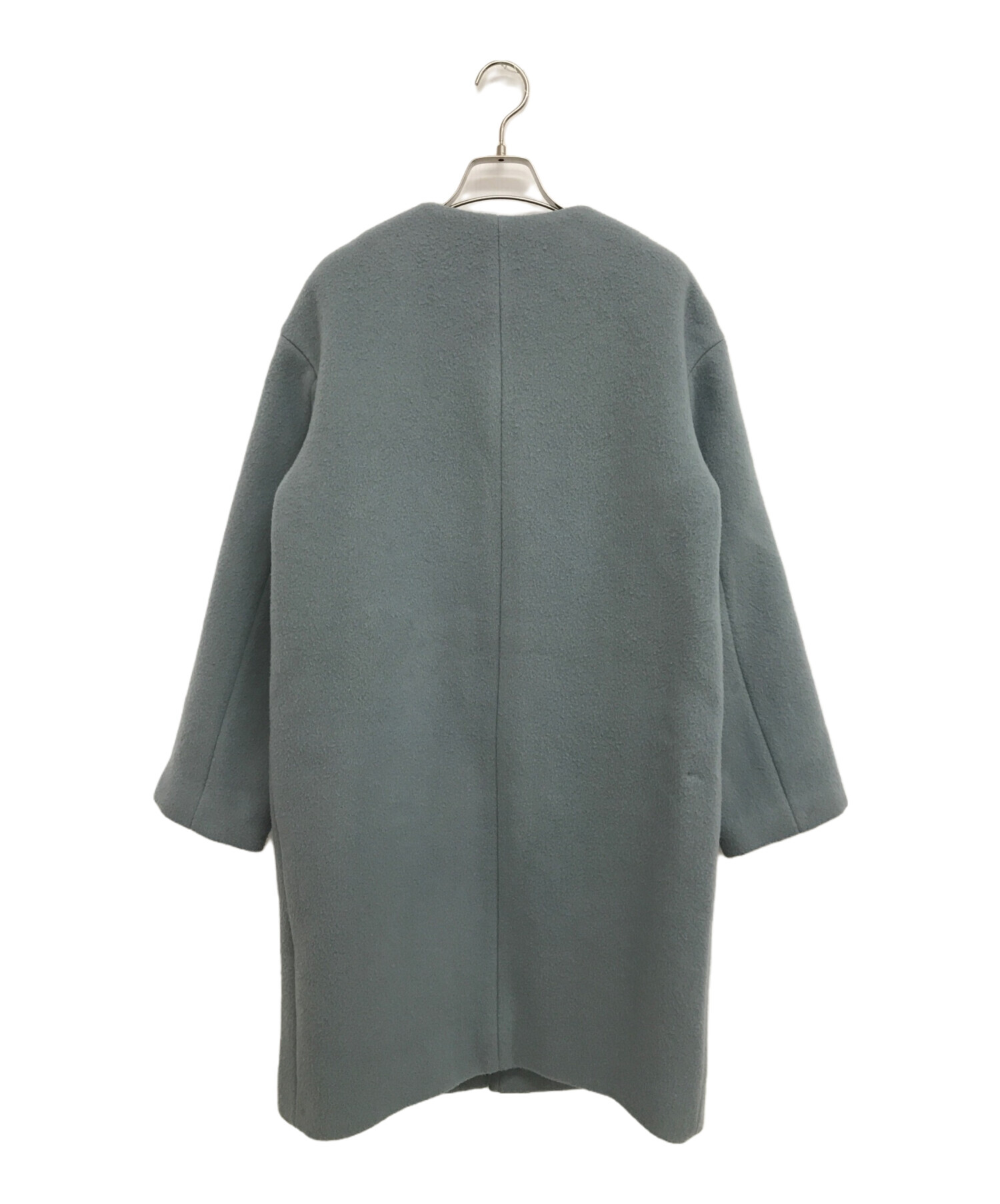IENA（イエナ）の「ラムウールノーカラーロングコート◇（ノーカラー