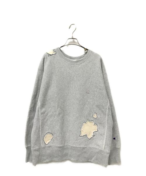 relume別注 チャンピオン リバースウィーブ ピグメント加工 スウェット CHAMPION / チャンピオン】別注 R/W ピグメント クルーネック