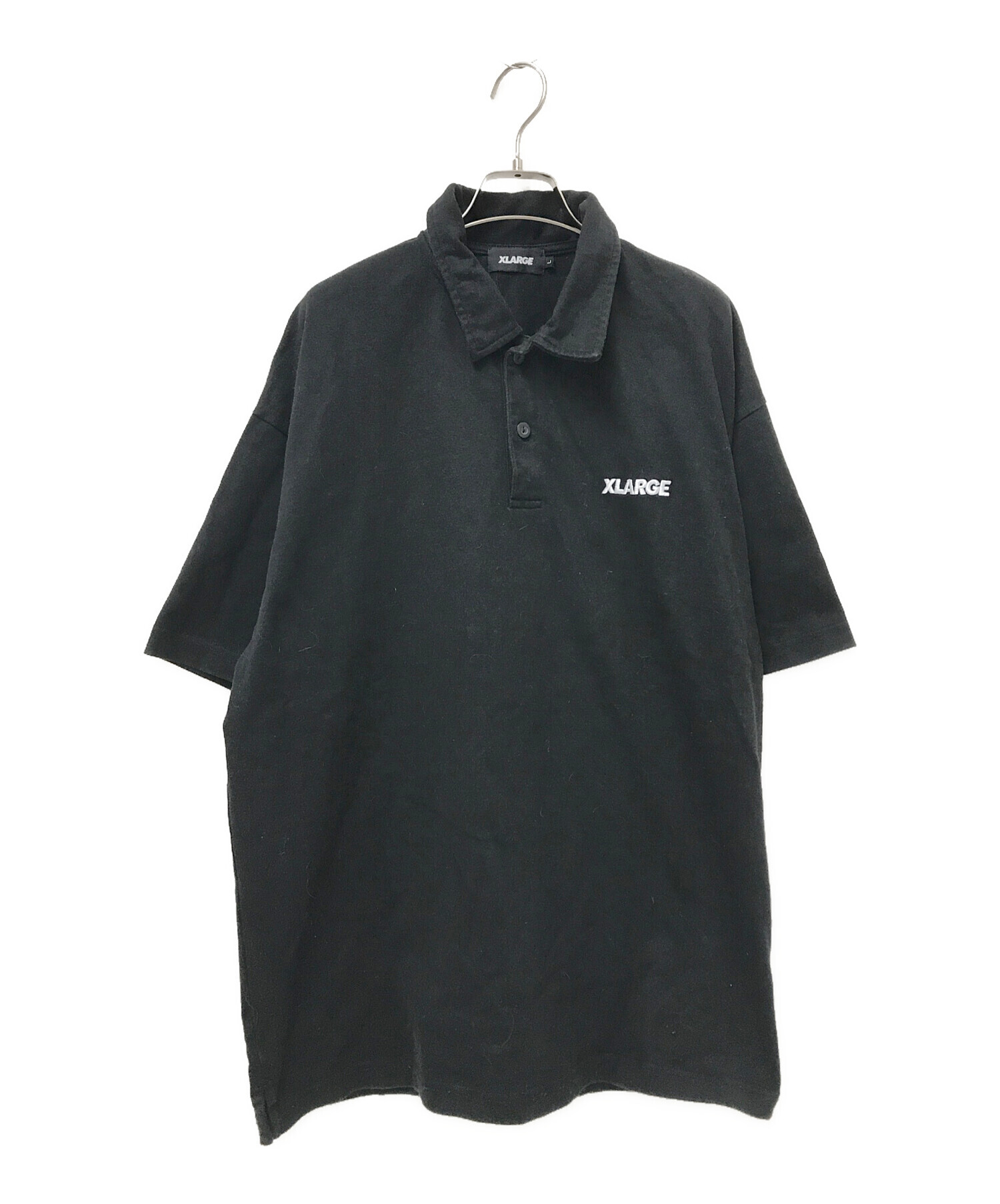 中古・古着通販】X-LARGE (エクストララージ) ポロシャツ ブラック