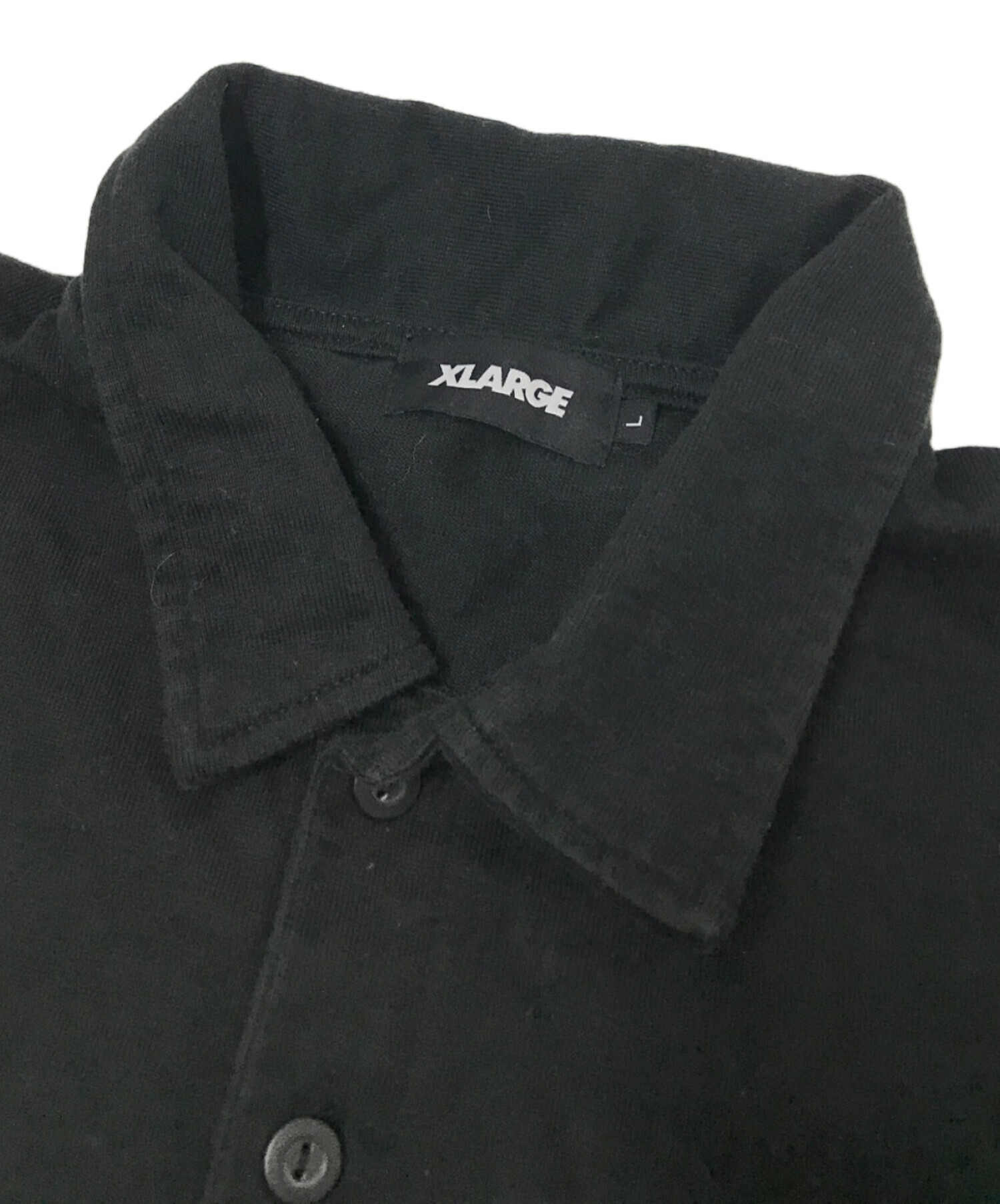 中古・古着通販】X-LARGE (エクストララージ) ポロシャツ ブラック