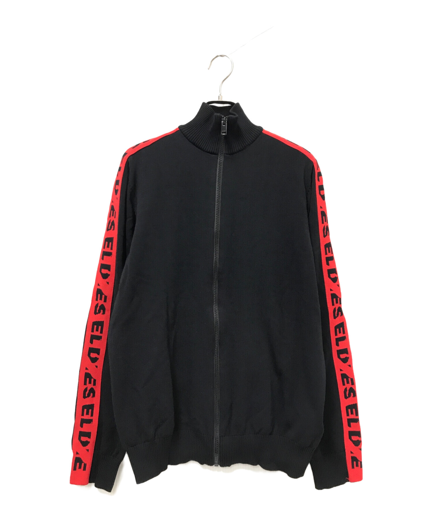 中古・古着通販】DIESEL (ディーゼル) ニットジャケット ブラック 