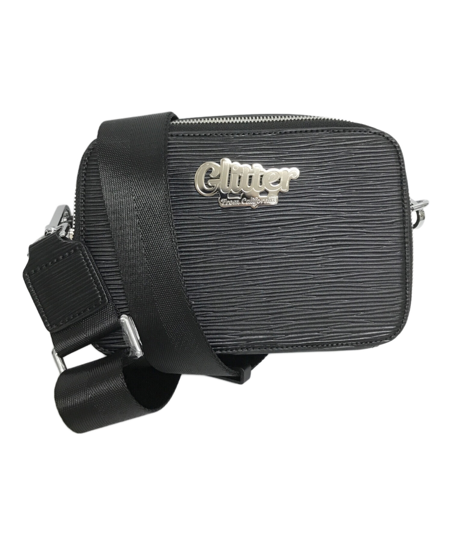 中古・古着通販】glitter (グリッター) ショルダーバッグ ブラック