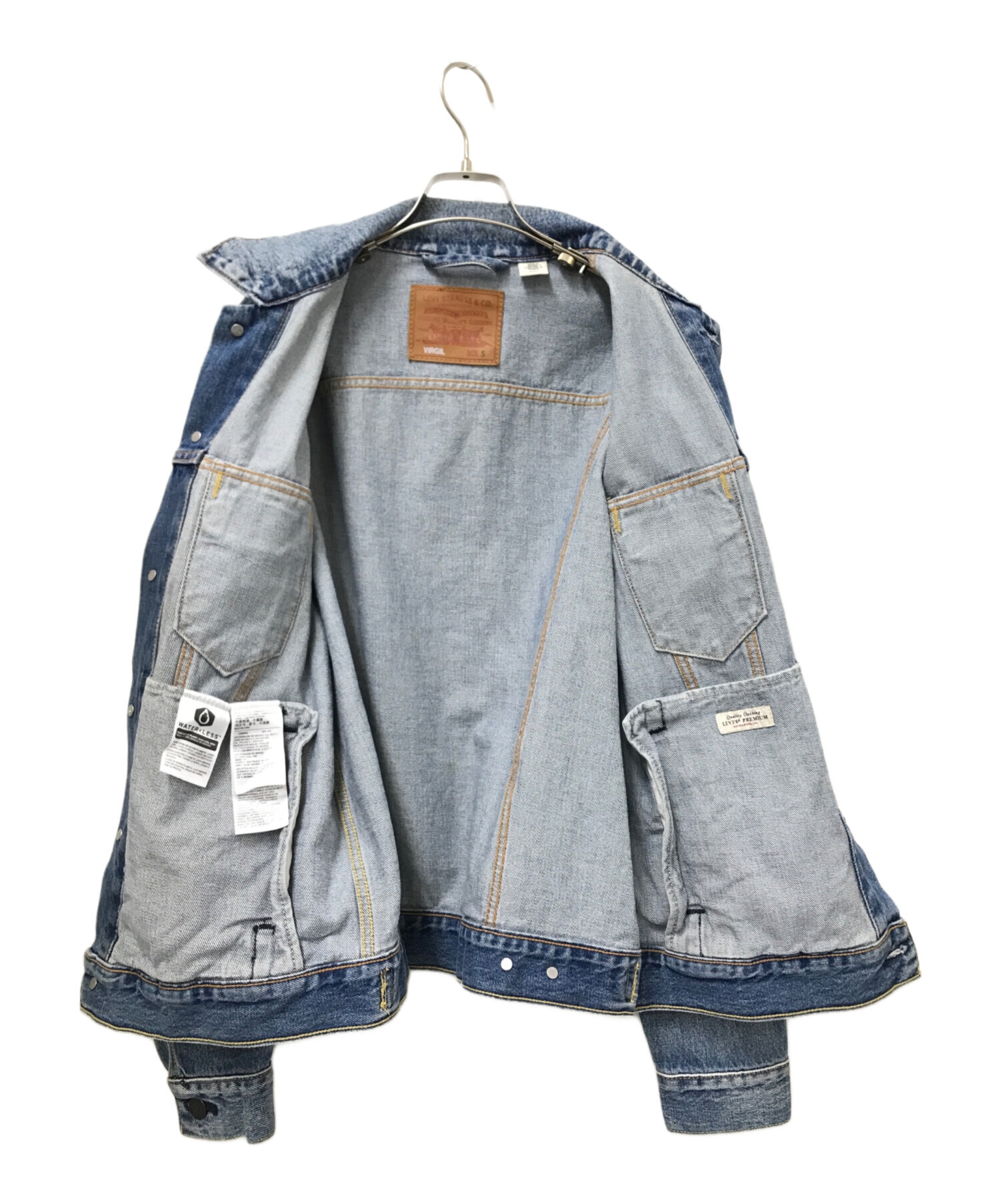 中古・古着通販】LEVI'S PReMIUM (リーバイスプレミアム) デニムジャケット インディゴ サイズ:S｜ブランド・古着通販  トレファク公式【TREFAC FASHION】スマホサイト Levi's デニムジャケット WATER<LESS>