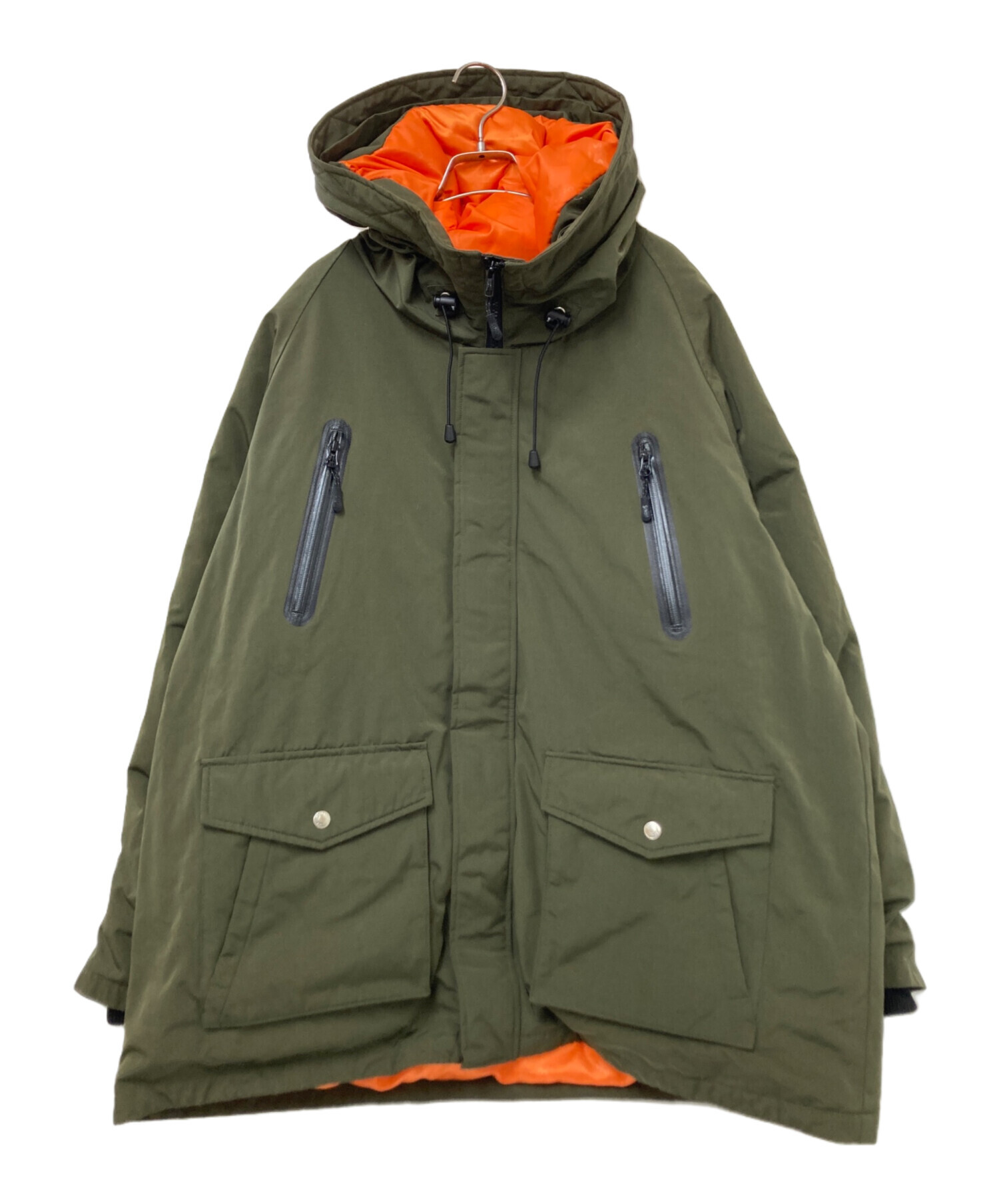 中古・古着通販】Schott (ショット) ダウンジャケット オリーブ サイズ 