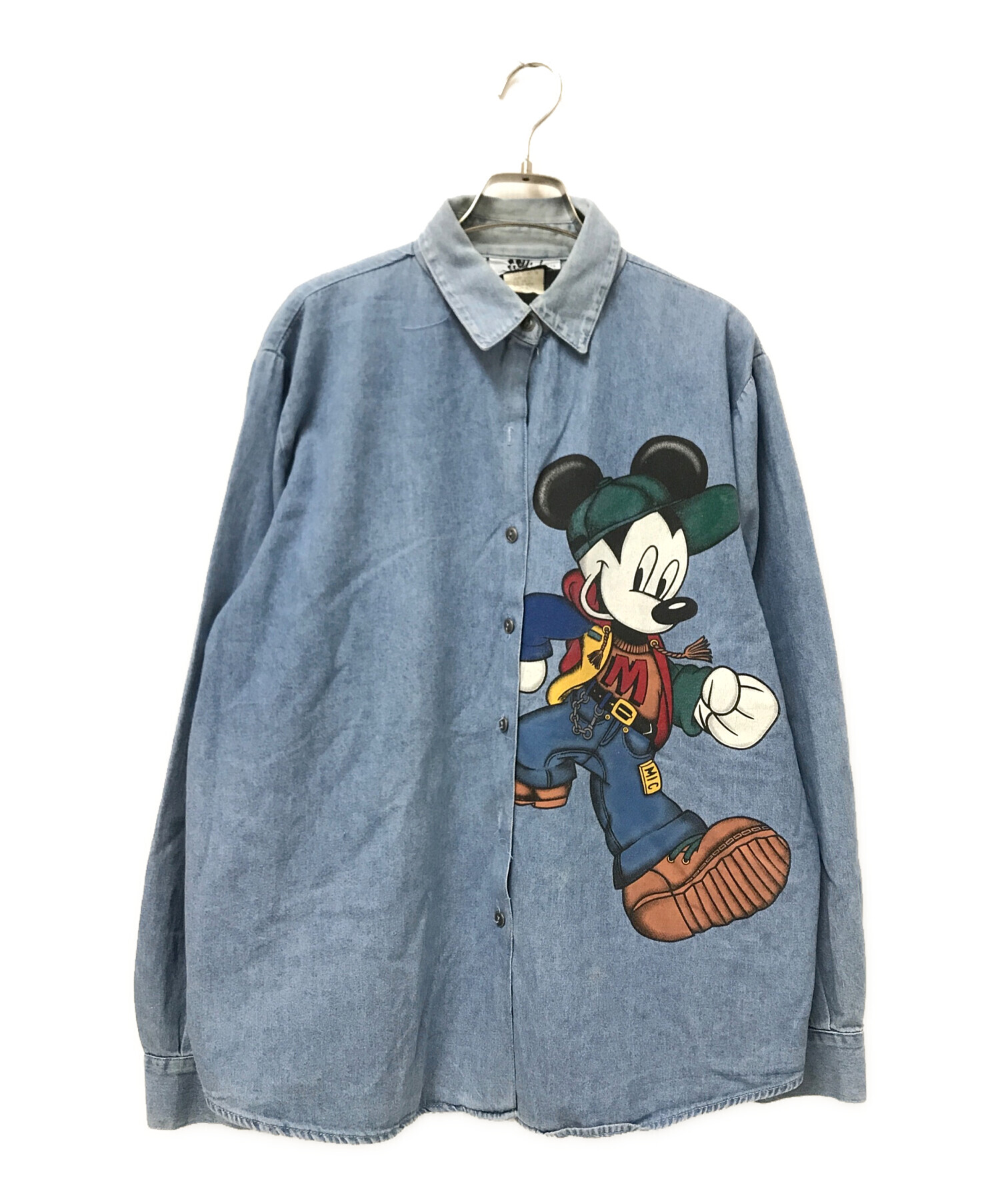 usedclothes 古着 Disney ディズニー デニムシャツ 中古・古着通販】DISNEY (ディズニー) デニムシャツ インディゴ サイズ