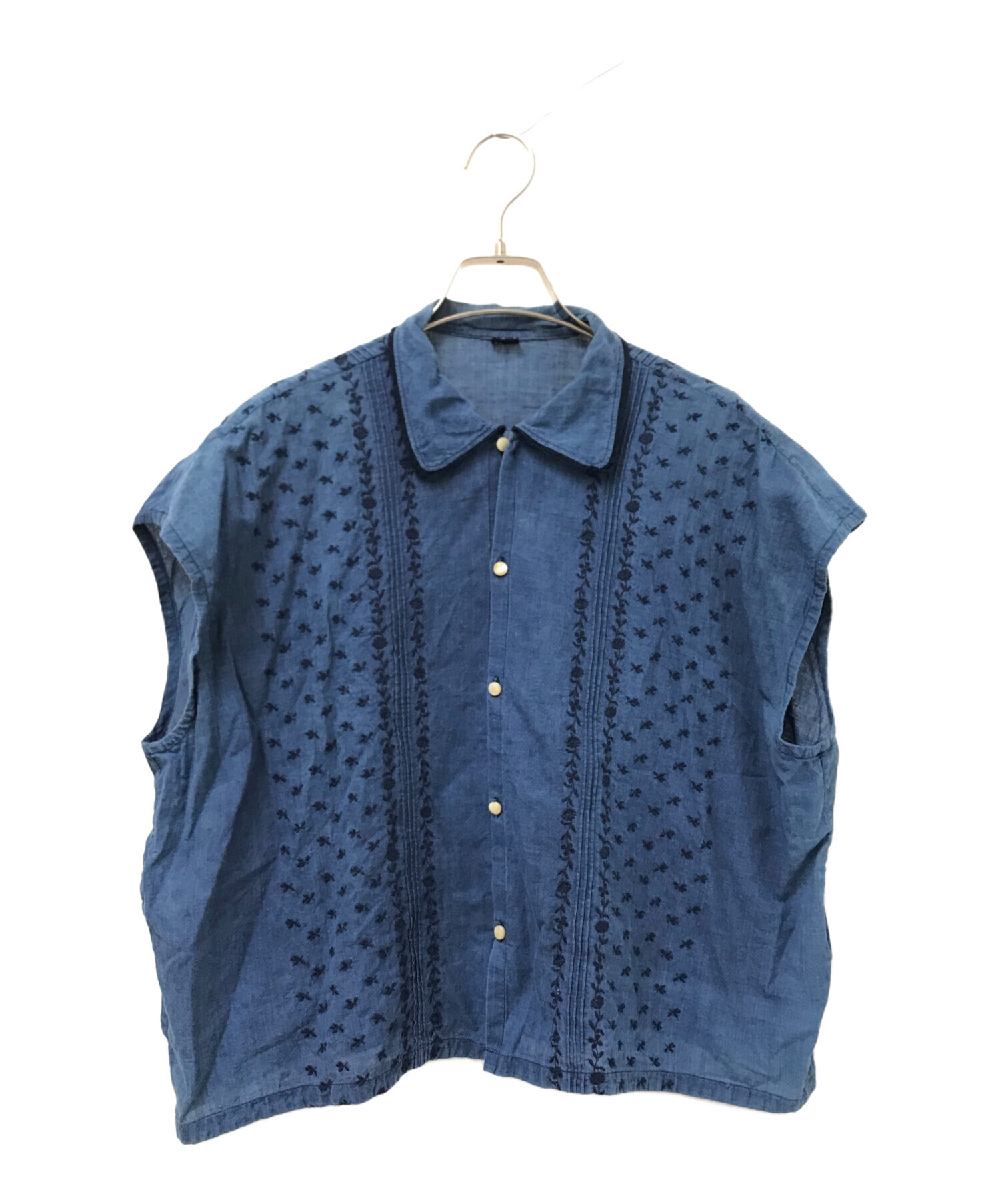 45Rインドカディdeステッチ馬ブラウス