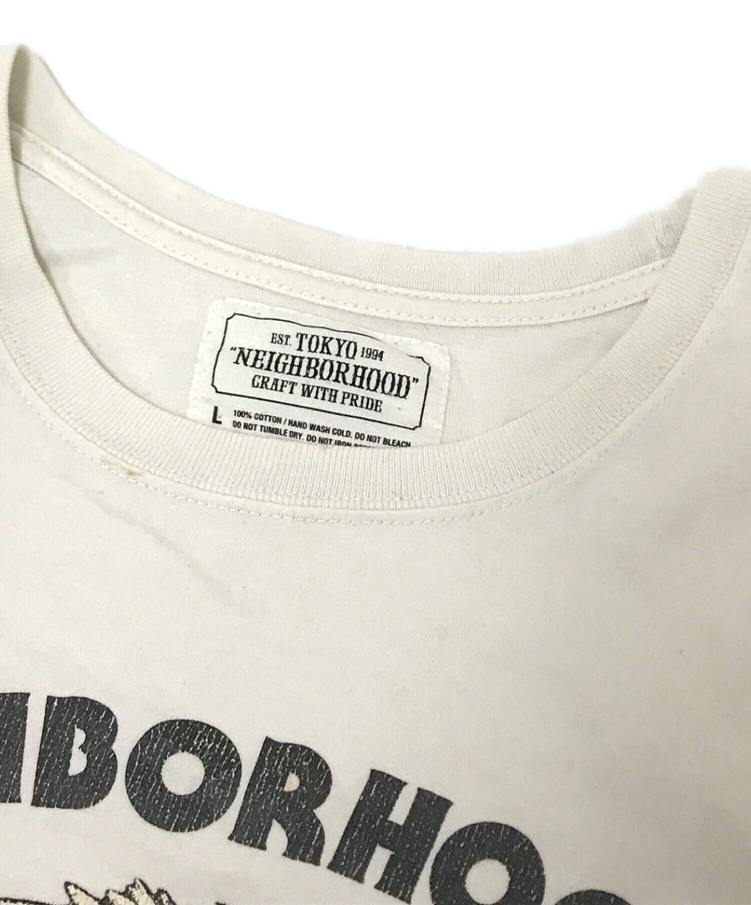 neighborhood コットンロゴシャツサイズL