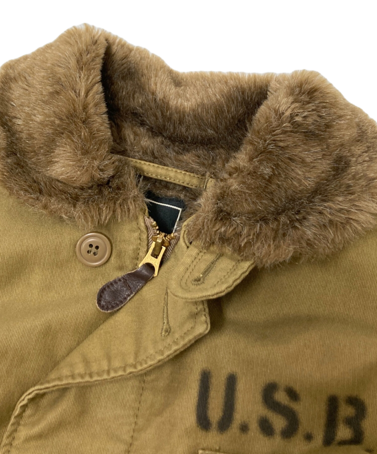 中古・古着通販】ALPHA (アルファ) N-1デッキジャケット ベージュ