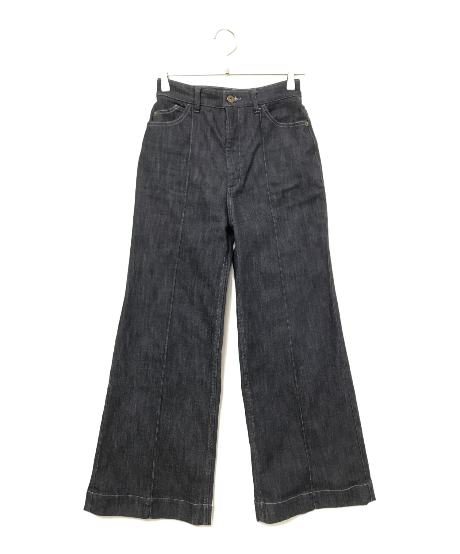 Aiméine セミワイドデニム　ディープインディゴMサイズ 中古・古着通販】Aimeine (エメイン) セミワイドデニム インディゴ