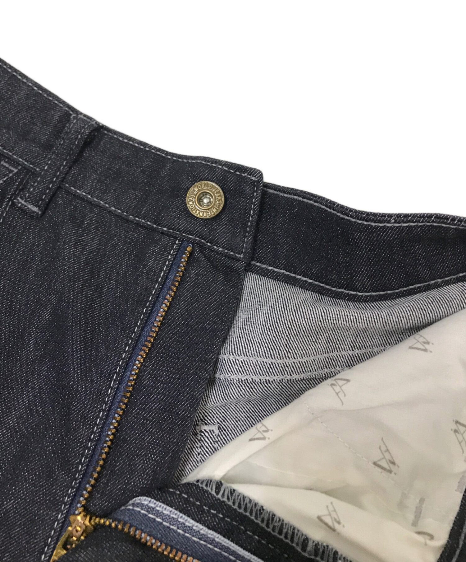 中古・古着通販】Aimeine (エメイン) セミワイドデニム インディゴ