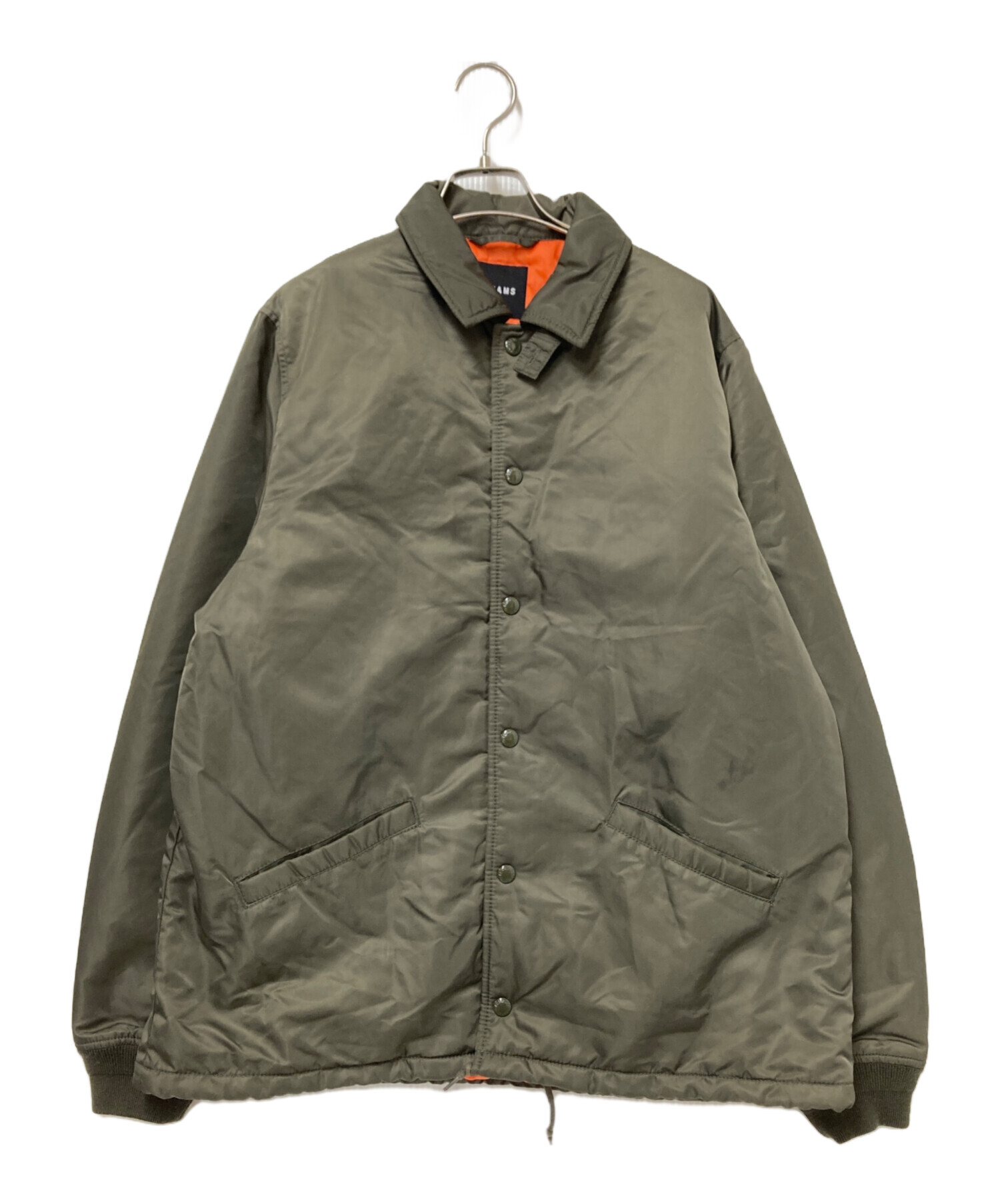 中古・古着通販】BEAMS (ビームス) ナイロンジャケット オリーブ 