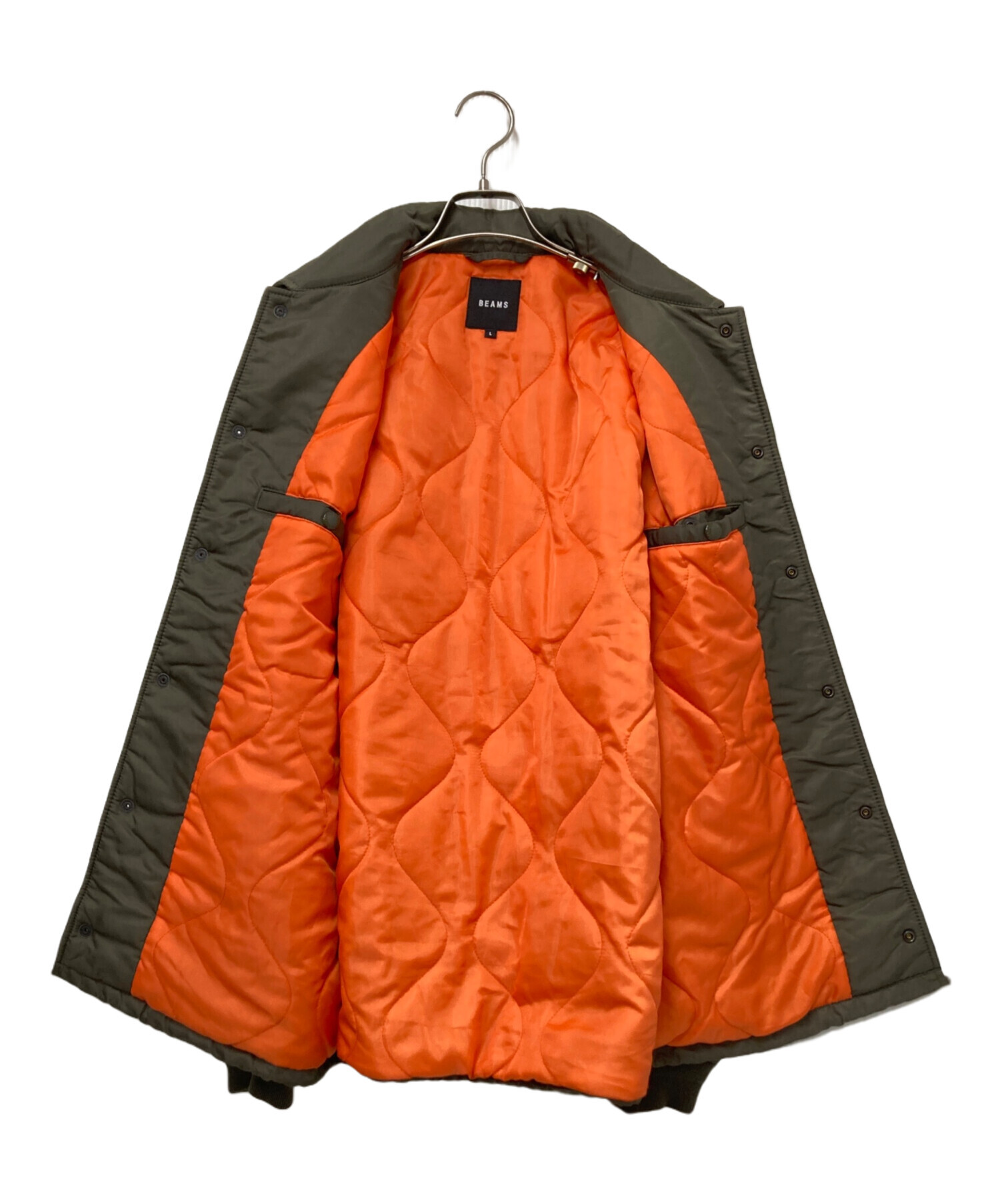 中古・古着通販】BEAMS (ビームス) ナイロンジャケット オリーブ 