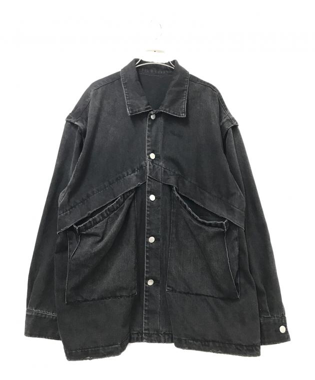 中古・古着通販】HARE (ハレ) 2WAYデニムジャケット ブラック サイズ:F
