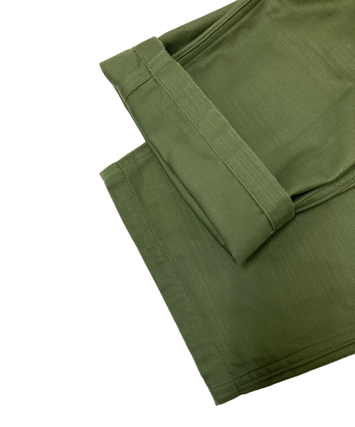 【未使用品】CIOTA ベイカーパンツ サイズ 5 オリーブ 中古・古着通販】CIOTA (シオタ) スビンコットンムラ糸バックサテン