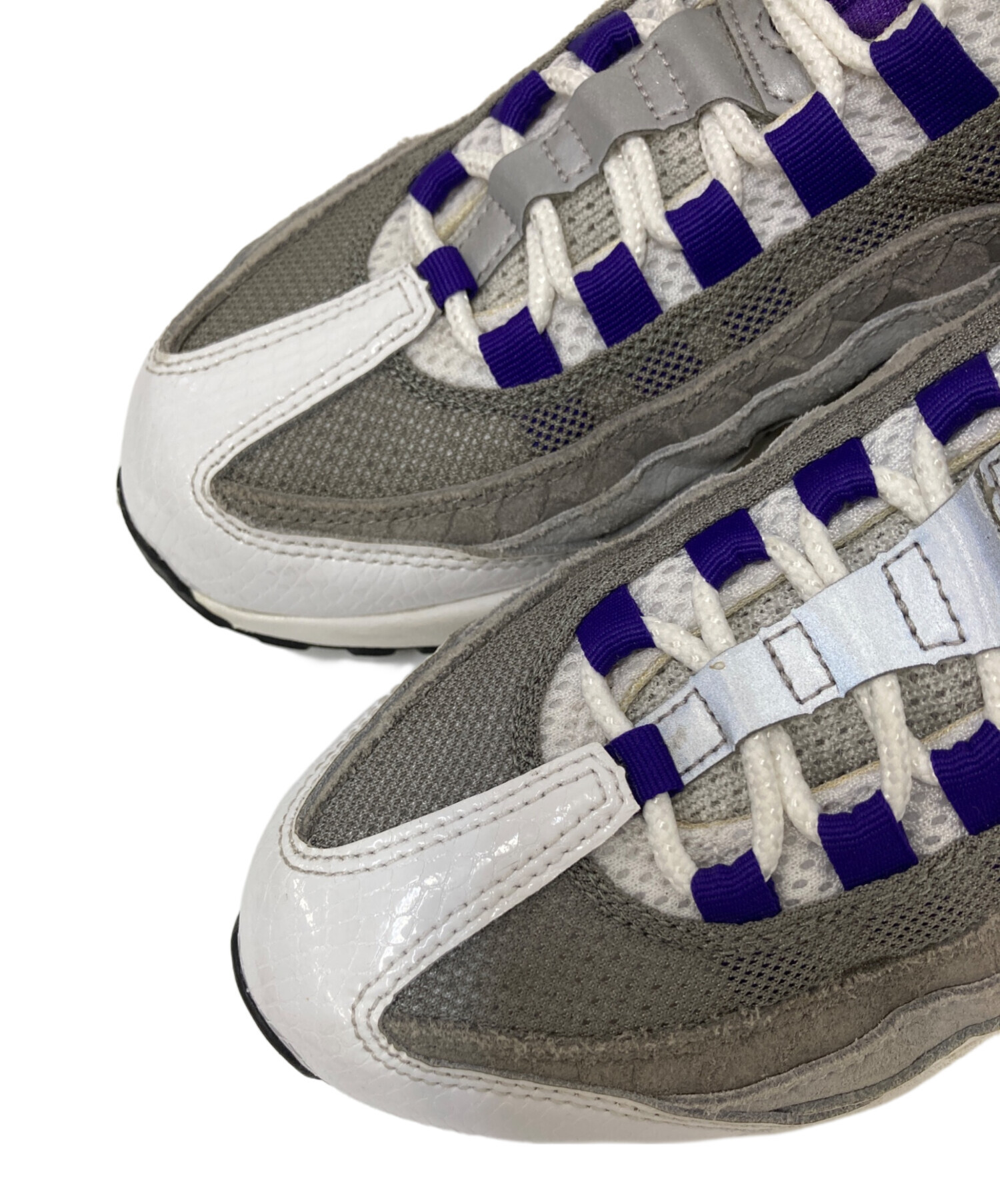 中古・古着通販】NIKE (ナイキ) AIR MAX 95 LV8 ホワイト×パープル 