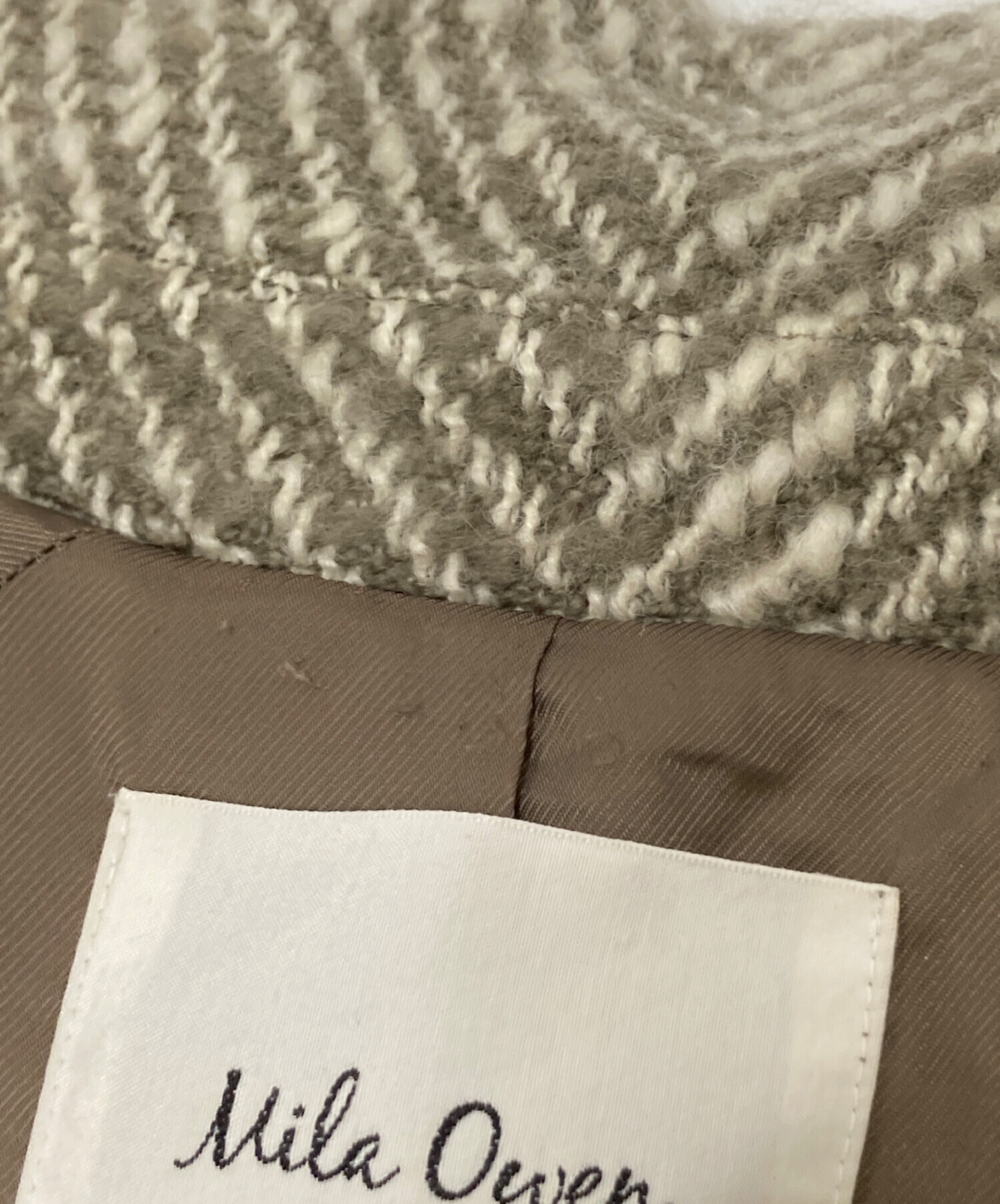 中古・古着通販】Mila Owen (ミラオーウェン) ヘリンボーン柄 