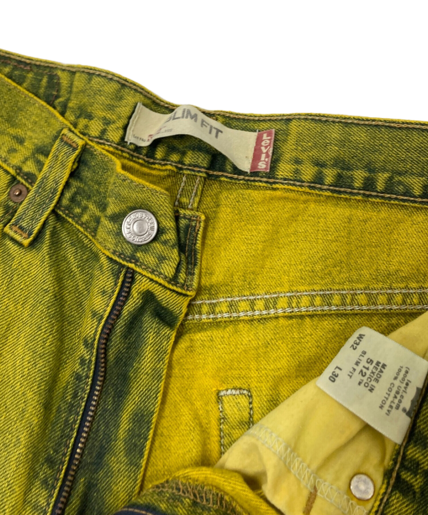中古・古着通販】LEVI'S (リーバイス) 512デニムパンツ イエロー
