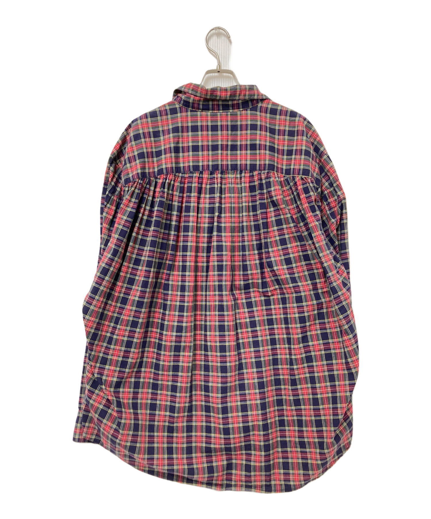 中古・古着通販】AiE (エーアイイー) チェックシャツ レッド×ネイビー