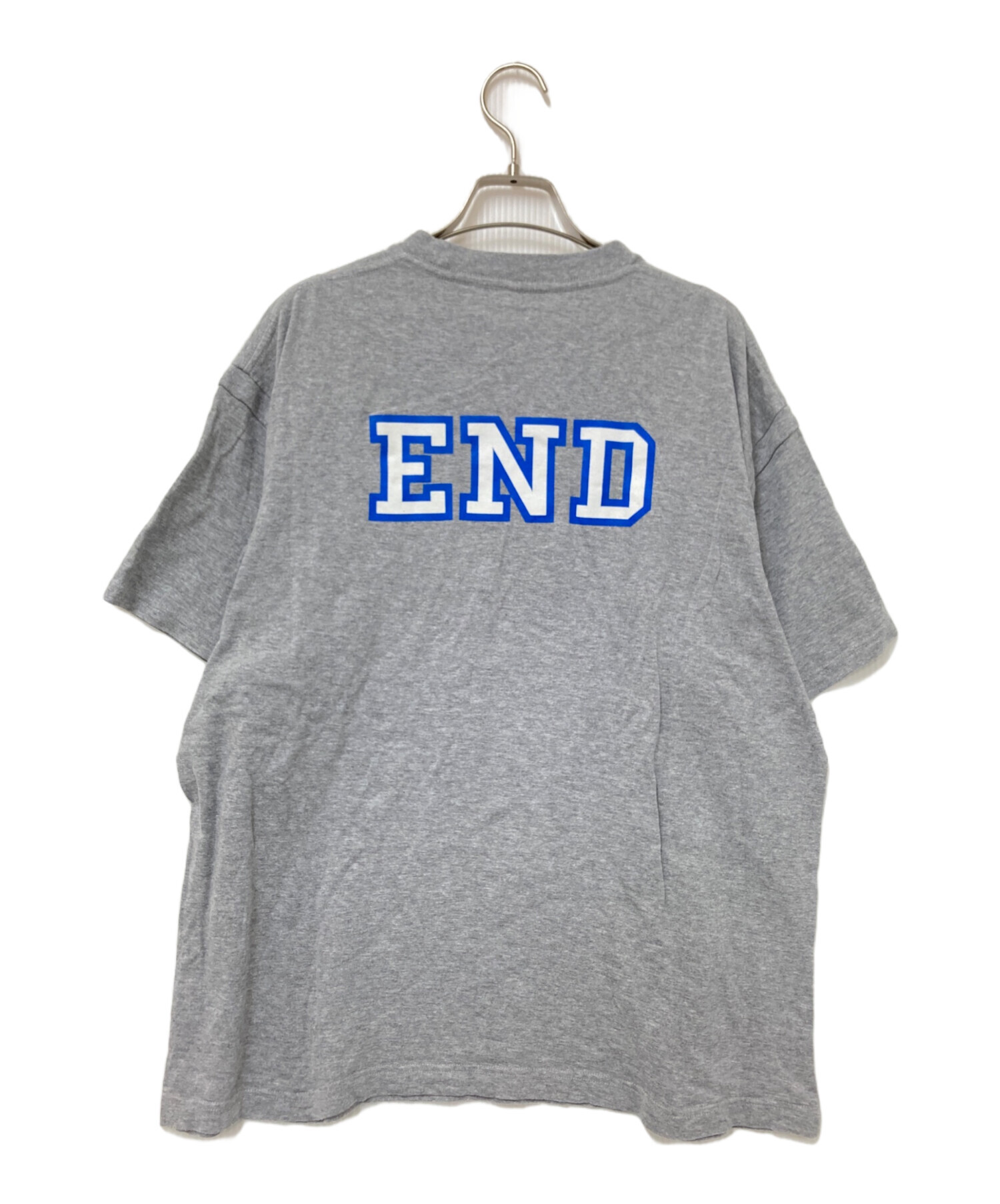 中古・古着通販】SEQUEL (シークエル) ロゴTシャツ グレー サイズ:L 