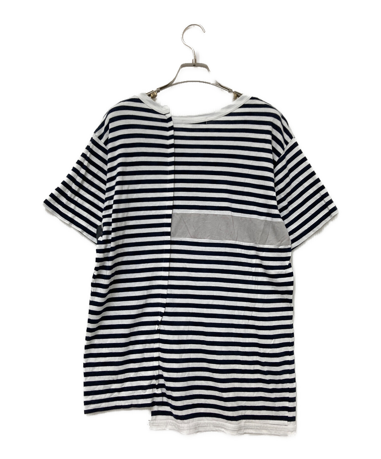 ヨウジオム 麻ボーダーTシャツ Yohji Yamamoto