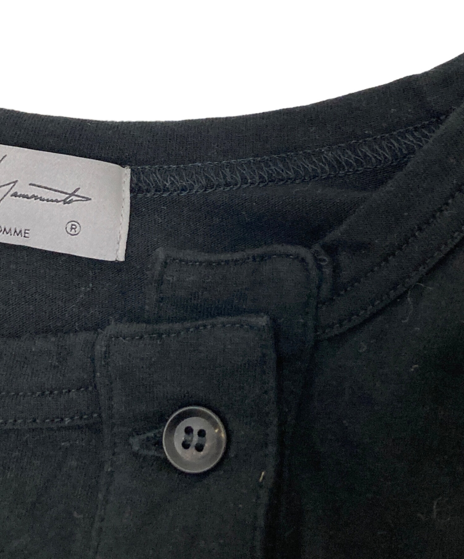 中古・古着通販】YOHJI YAMAMOTO (ヨウジヤマモト) 変形ヘンリーネック