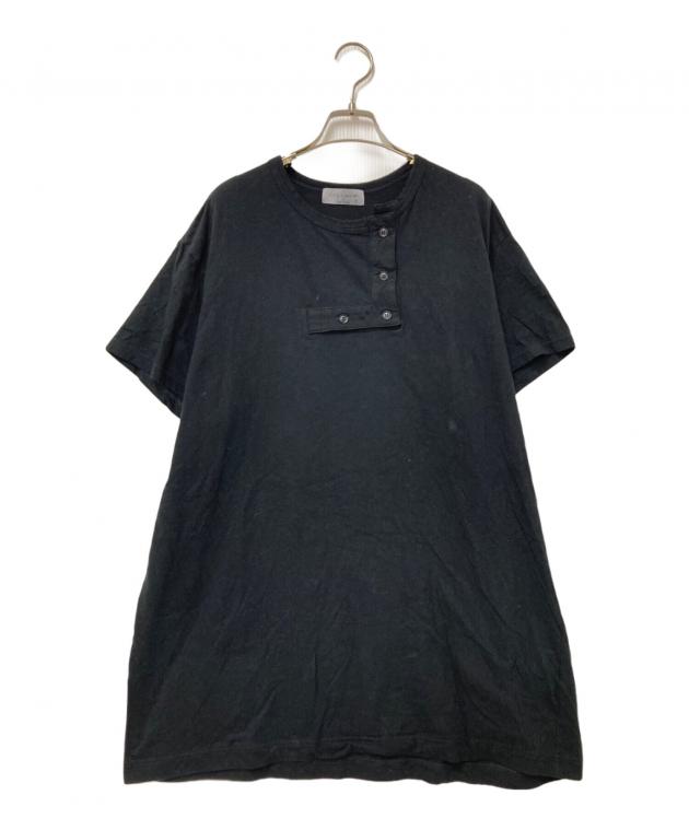 I.S. YOHJI YAMAMOTO リブ ヘンリーネック カットソー 3 中古・古着通販】YOHJI YAMAMOTO (ヨウジヤマモト) 変形ヘンリーネック