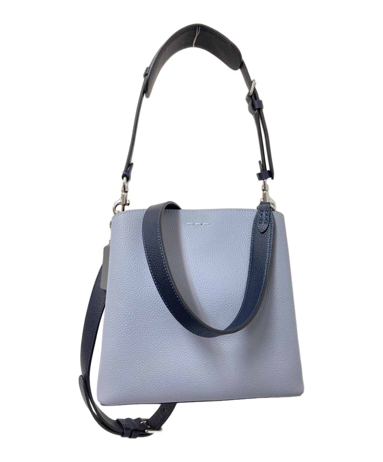 コーチ ウィロウ バケット バッグ レディース 【中古】 中古・古着通販】COACH (コーチ) ウィロウ バケット バッグ グレー