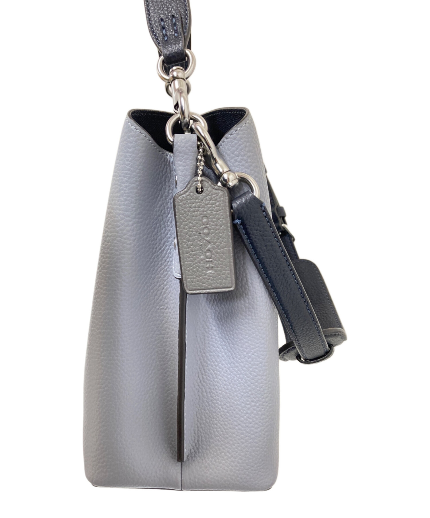 コーチ ウィロウ バケット バッグ レディース 【中古】 中古・古着通販】COACH (コーチ) ウィロウ バケット バッグ グレー