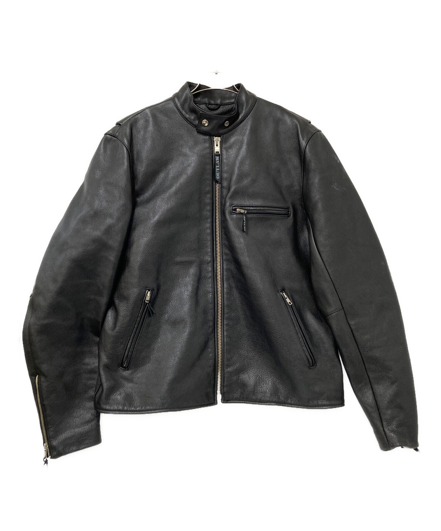 中古・古着通販】OUTLAW (アウトロー) シングルレザージャケット