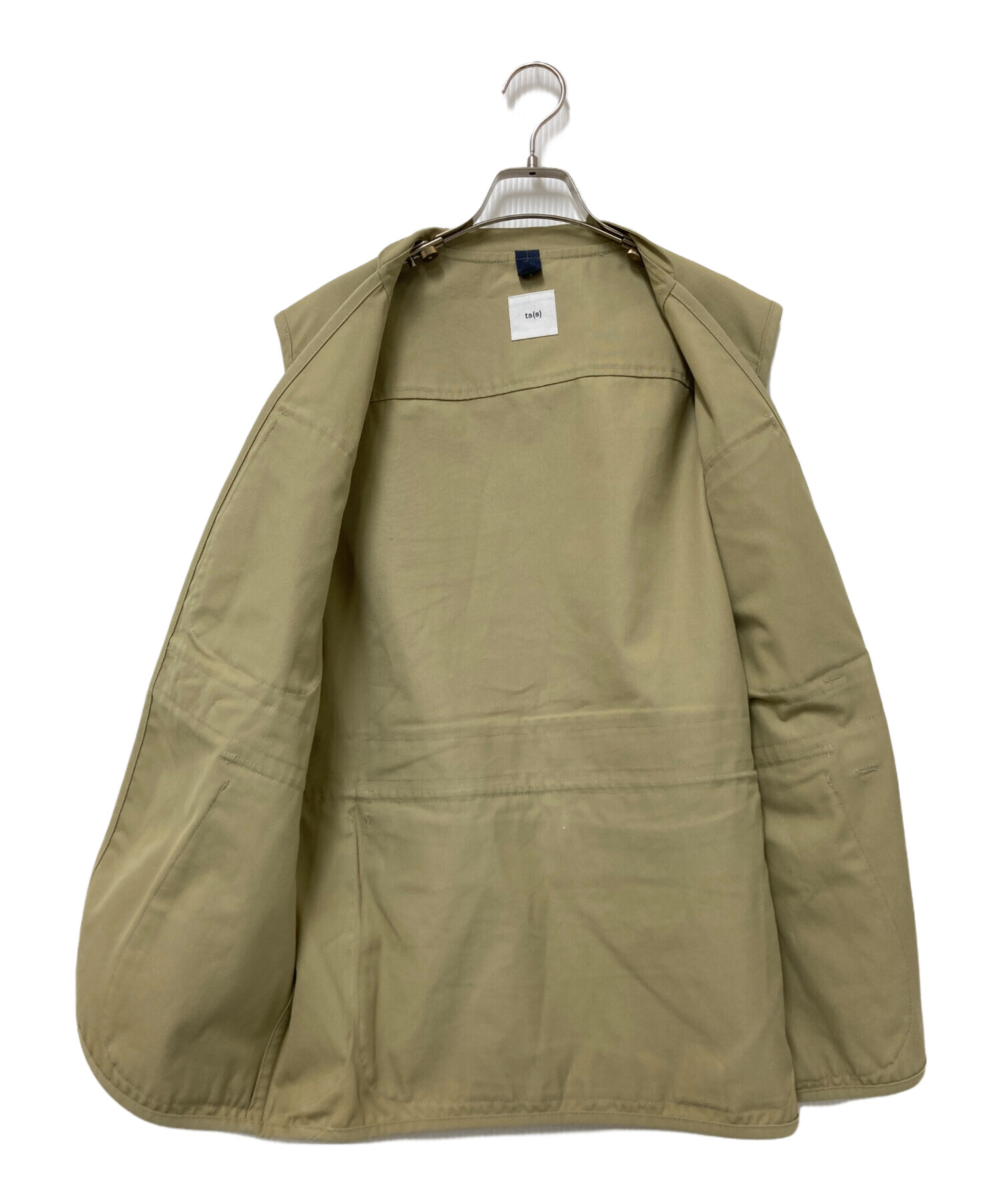 【ts(s)】ハンティングベスト / フィールドベスト 中古・古着通販】ts(s) (ティーエスエス) ハンティングベスト ベージュ