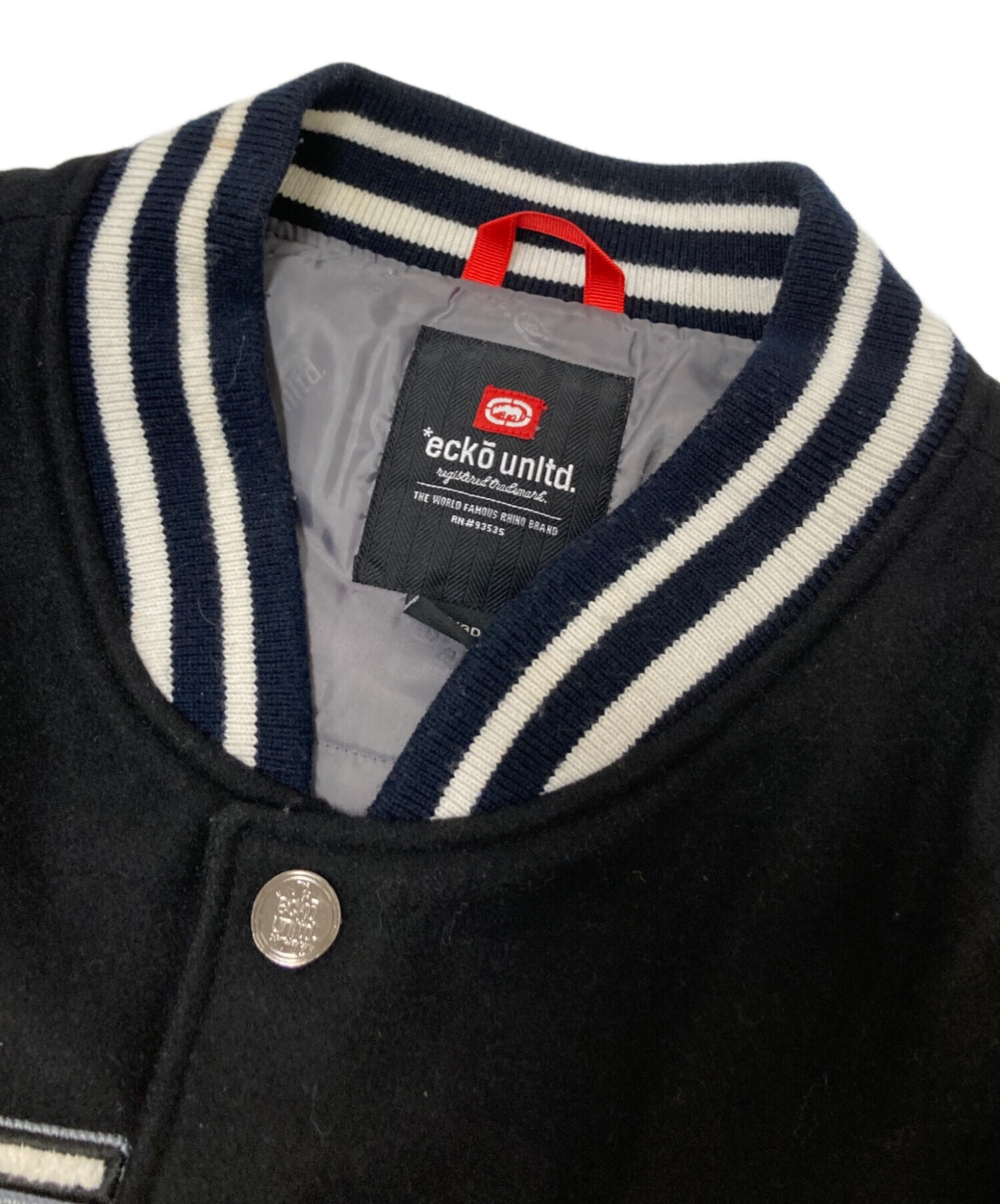 ECKOのスタジャン期間限定値下げ中 中古・古着通販】ECKO (エコー) スタジャン ブラック サイズ:XL