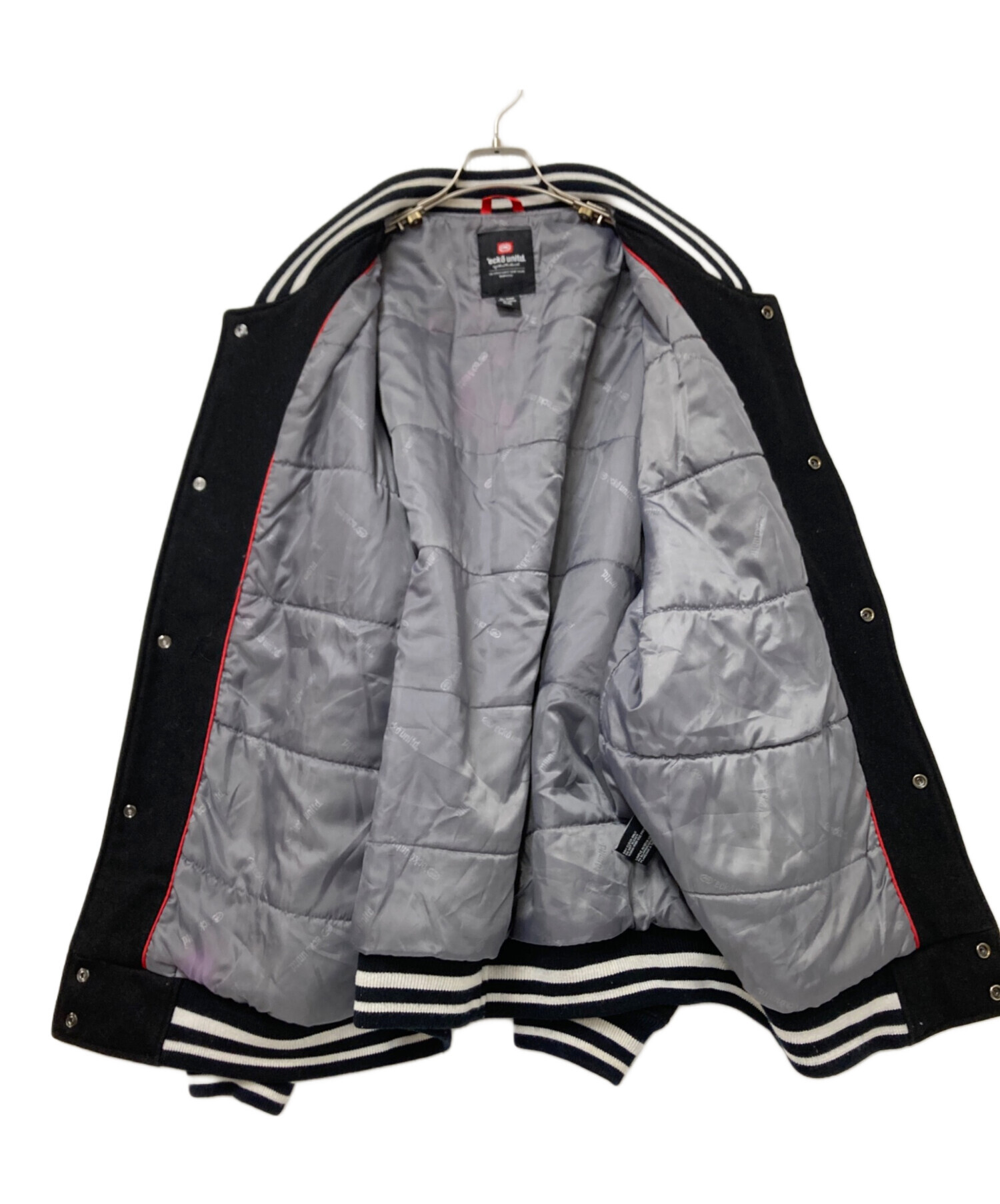 ECKOのスタジャン期間限定値下げ中 中古・古着通販】ECKO (エコー) スタジャン ブラック サイズ:XL
