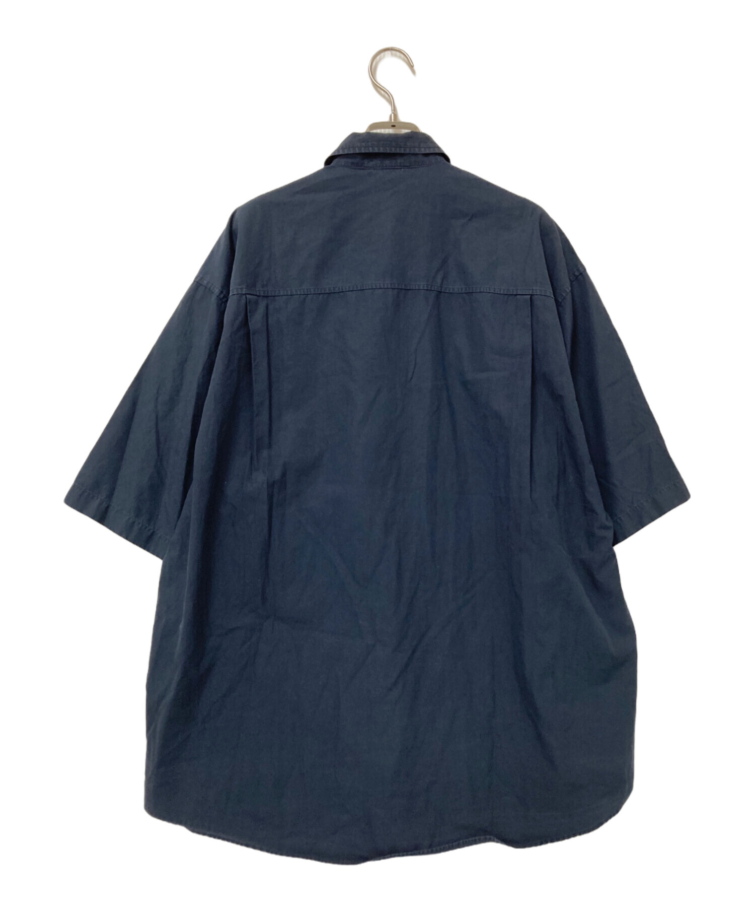 【AURALEE 】A20SS08TN サイズ3 ネイビー 中古・古着通販】AURALEE (オーラリー) WASHED FINX TWILL HALF SLEEVE