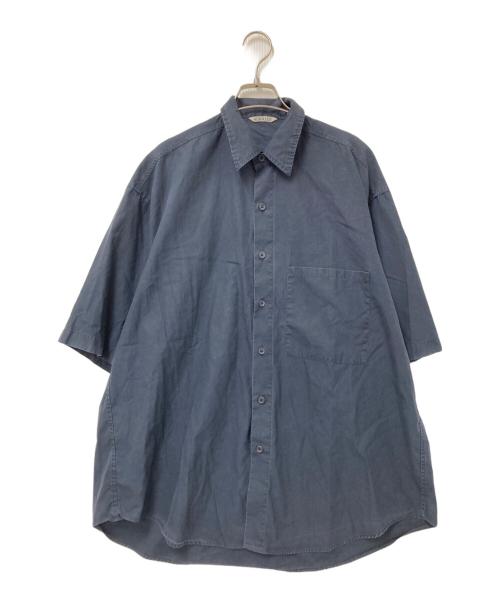 【AURALEE 】A20SS08TN サイズ3 ネイビー 中古・古着通販】AURALEE (オーラリー) WASHED FINX TWILL HALF SLEEVE