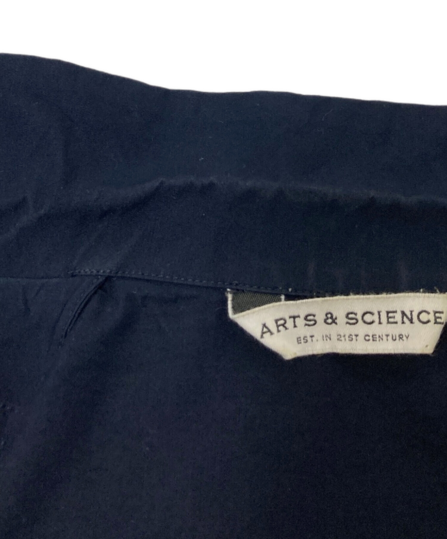 ARTS&amp;SCIENCE アーツアンドサイエンス ブラウス S 紺 【古着】【中古】【送料無料】 中古・古着通販】ARTS&SCIENCE (アーツアンドサイエンス) コットン