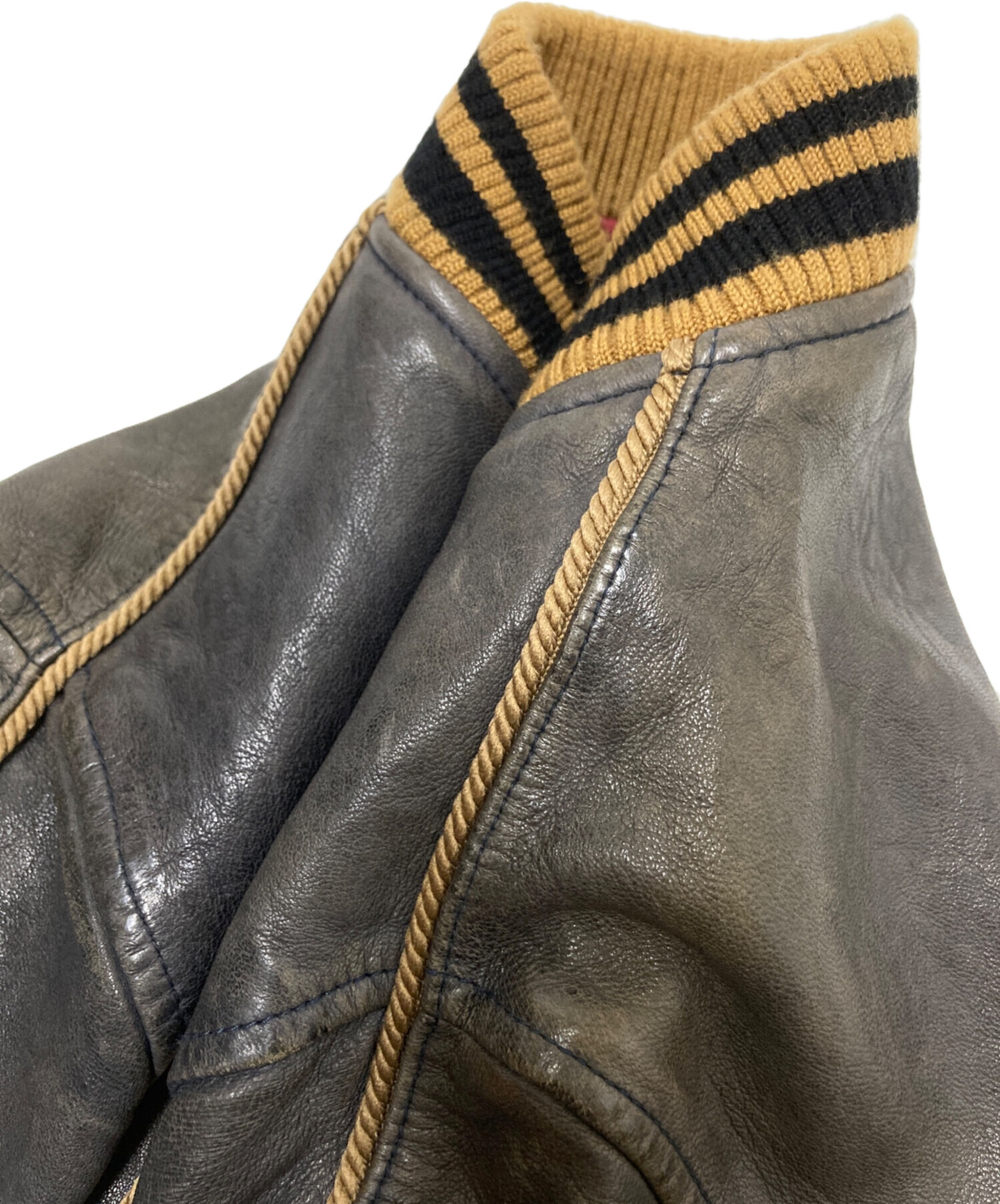 中古・古着通販】gramb (グラム) Clyman stadium JKT ブラウン サイズ 