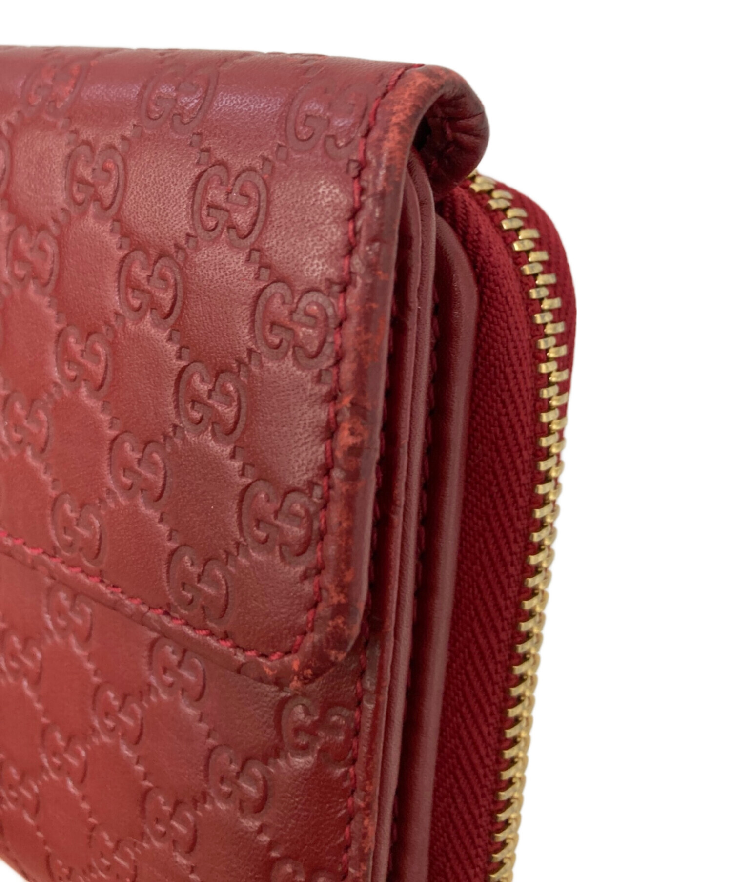 【値下げ】【美品】GUCCI グッチ 長財布 赤 中古・古着通販】GUCCI (グッチ) 長財布 レッド｜ブランド・古着通販