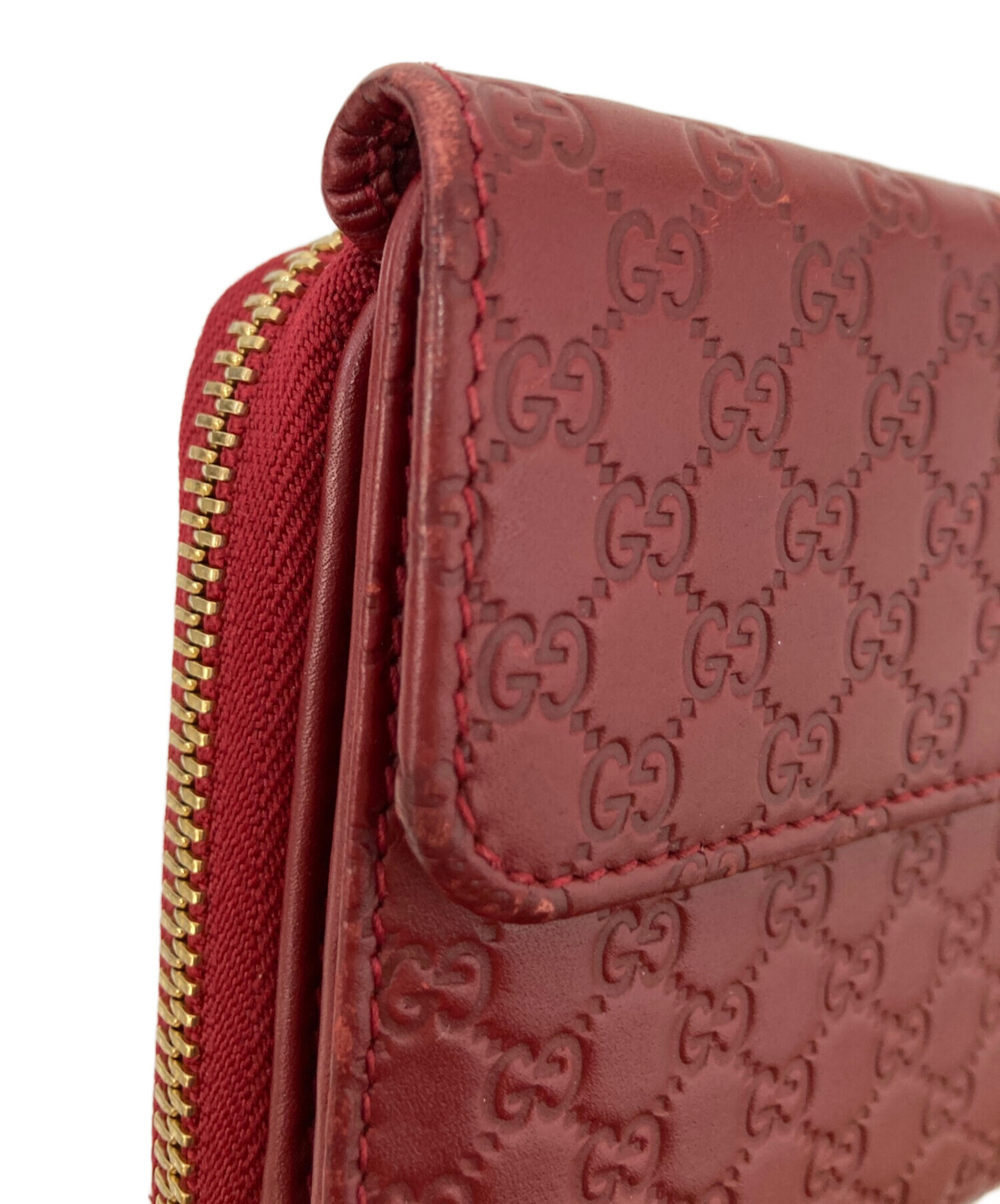 中古・古着通販】GUCCI (グッチ) 長財布 レッド｜ブランド・古着通販