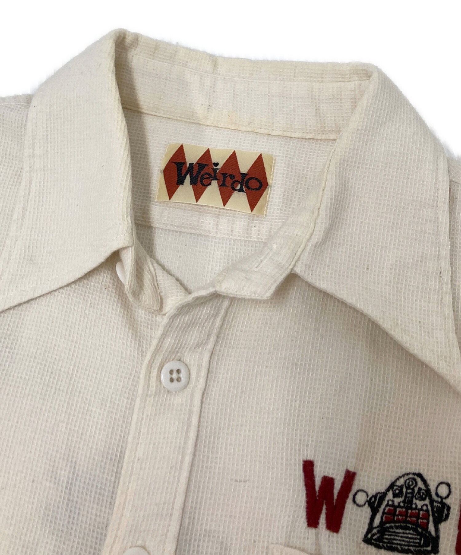 中古・古着通販】WEIRDO (ウィアード) エンブロイダリーシャツ 