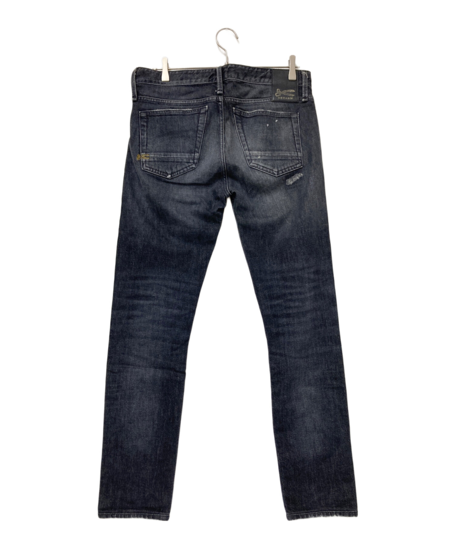 中古・古着通販】Denham (デンハム) 加工デニムﾊﾟﾝﾂ ブラック サイズ 