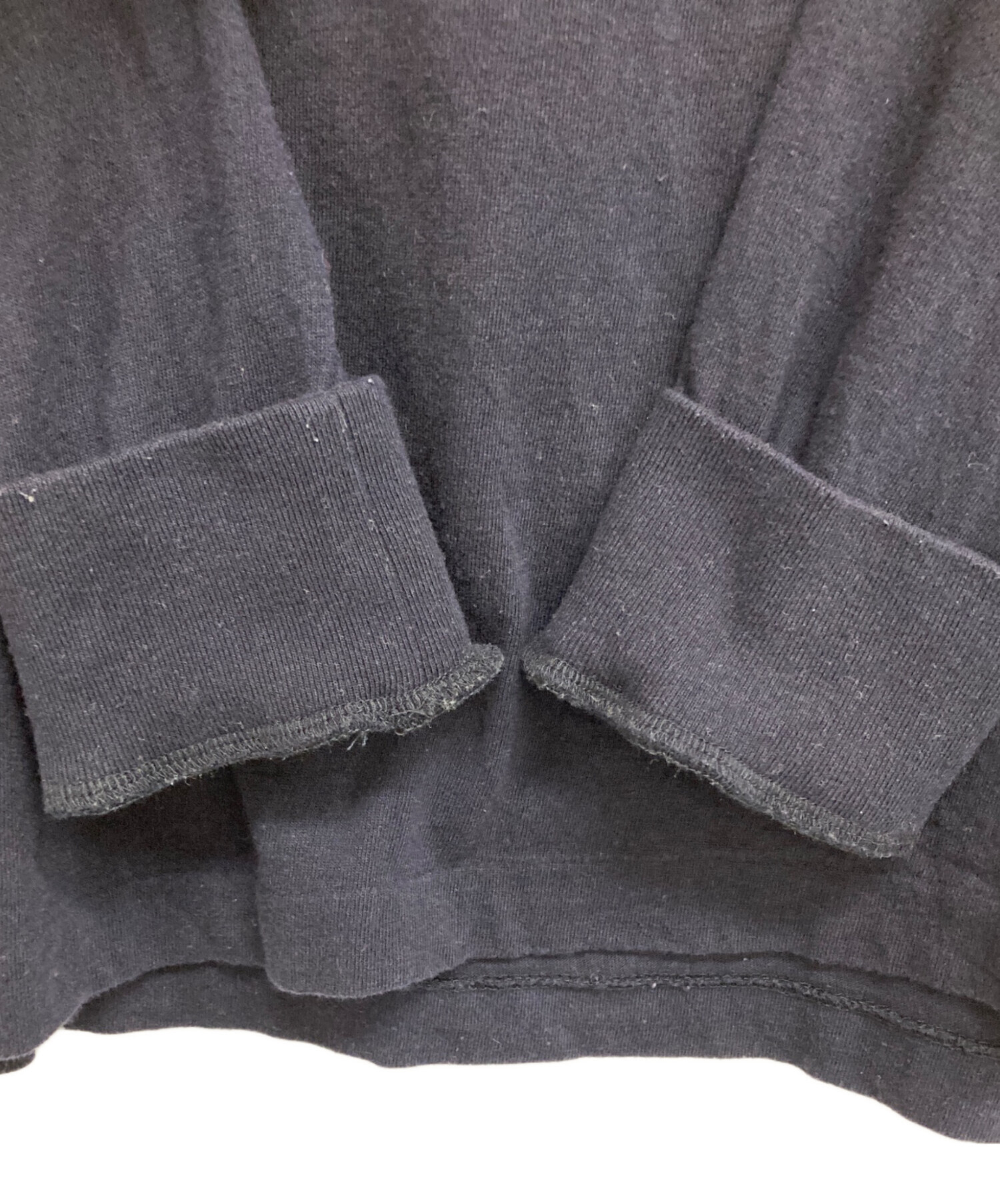 中古・古着通販】COMOLI (コモリ) 空紡天竺 長袖Tシャツ ネイビー 