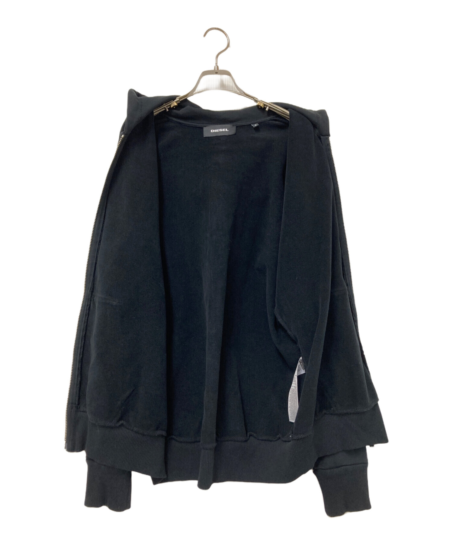 DIESEL ディーゼル バックプリントジップパーカー ブルガリア製 サイズ