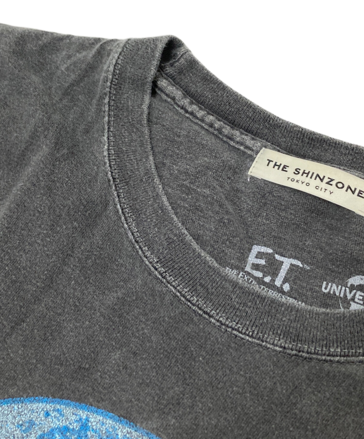 中古・古着通販】E.T TEE (イーティーティー) プリントTシャツ グレー