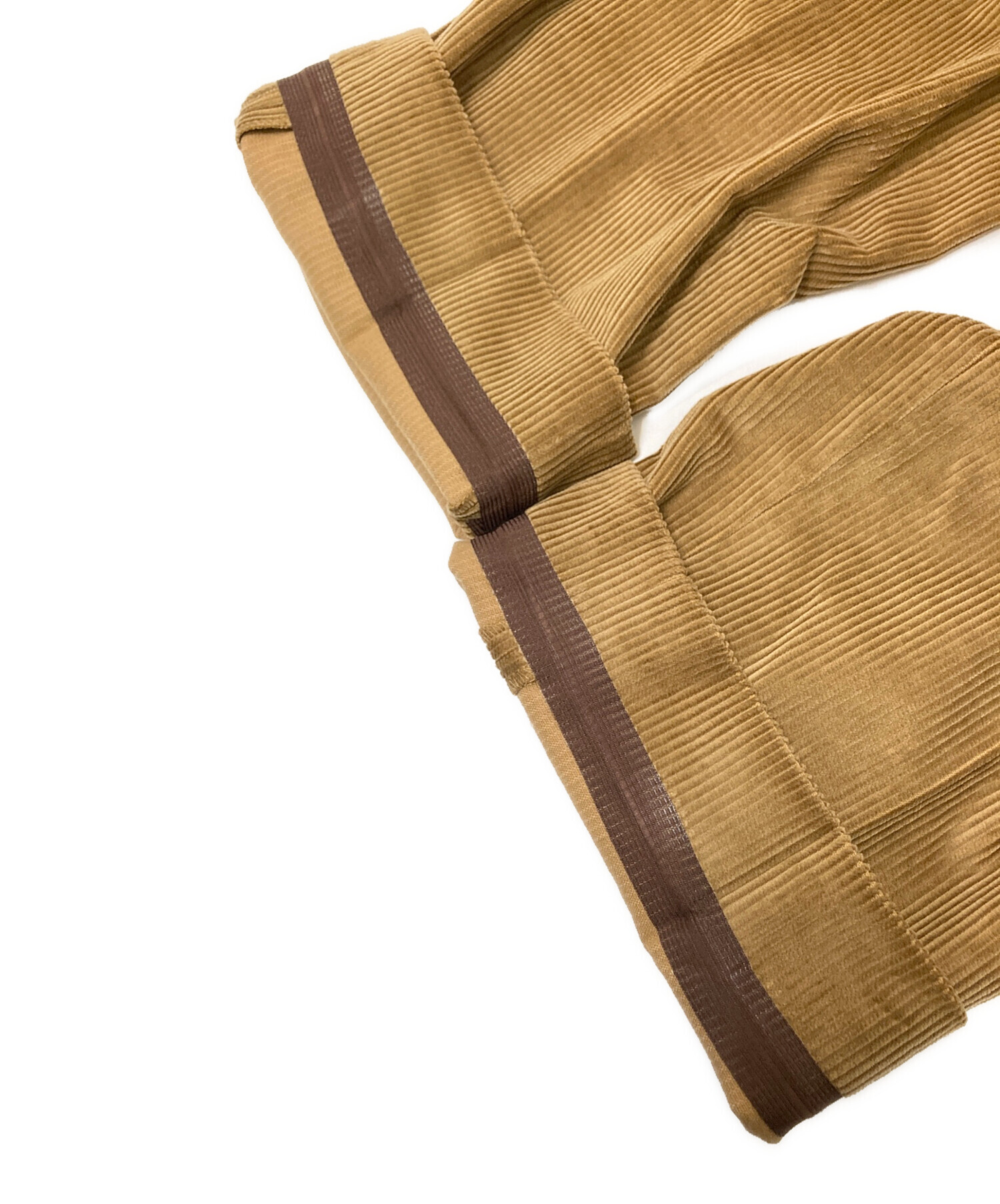 ブルックスブラザーズ 2タック コーデュロイパンツ ブラウン 古着