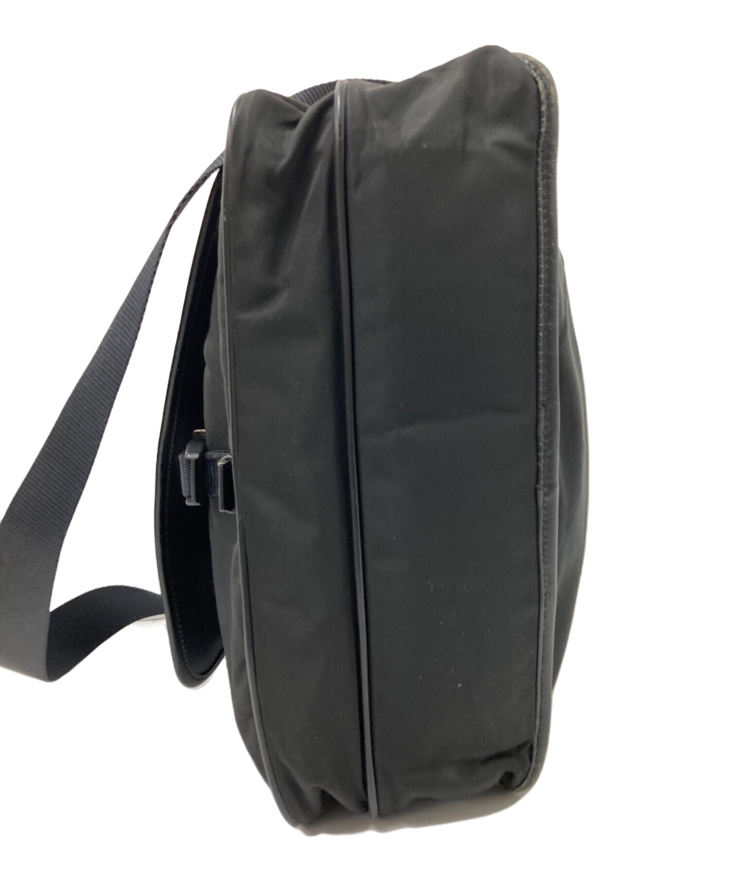 中古・古着通販】PRADA (プラダ) ナイロンショルダーバッグ ブラック