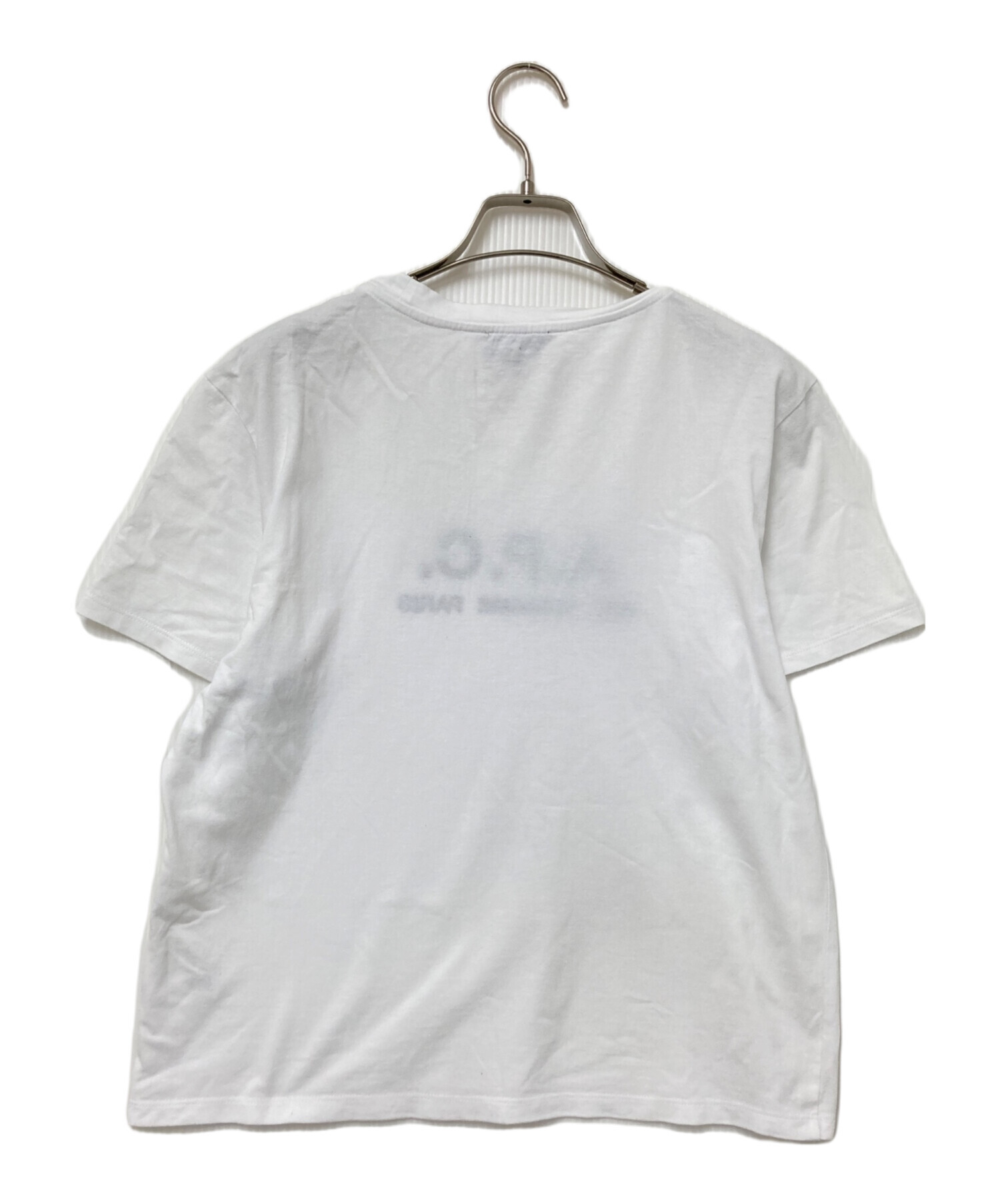 中古・古着通販】A.P.C. (アーペーセー) ロゴ刺繍Tシャツ ホワイト 