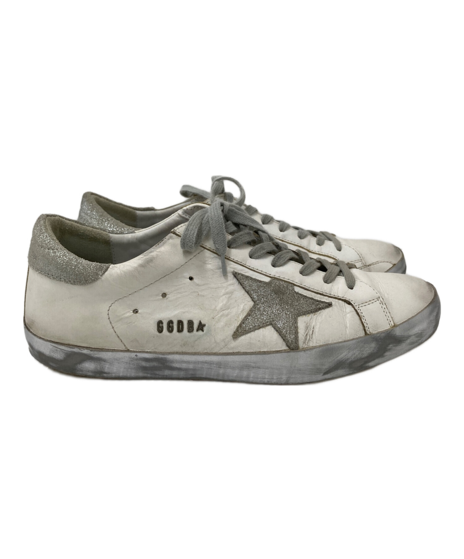 ゴールデングース GOLDEN レザースニーカー 25cmほど 中古・古着通販】GOLDEN GOOSE (ゴールデングース) ヴィンテージ加工
