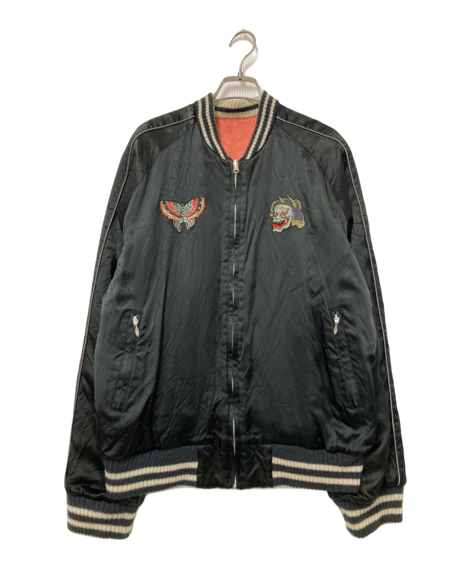 中古・古着通販】OZONE ROCKS (オゾンロックス) スカジャン ブラック