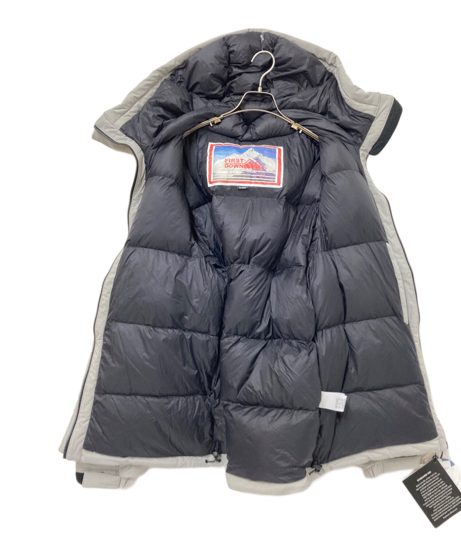 ☆FIRST DOWN ダウンジャケット XLARGE グレー