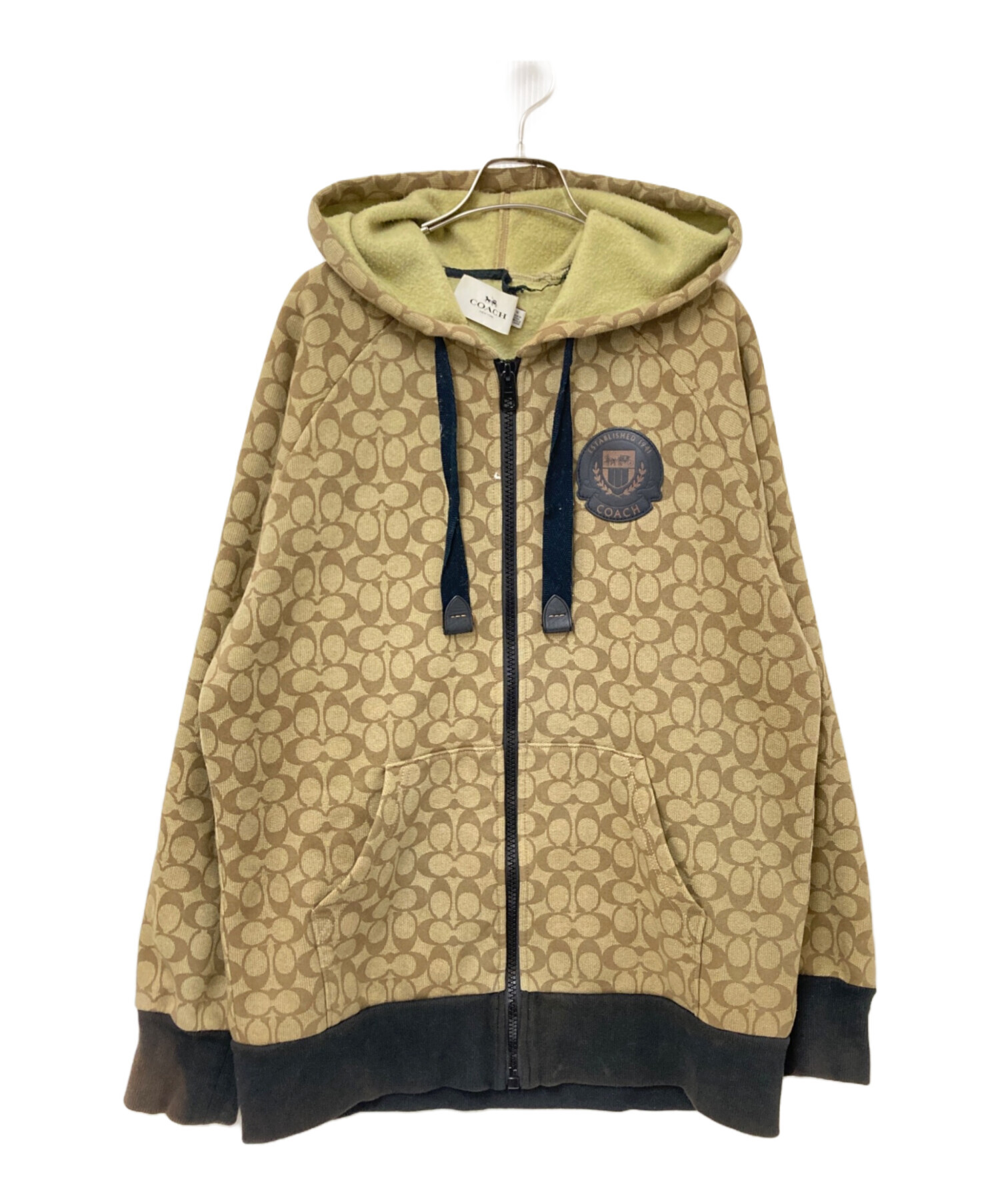 中古・古着通販】COACH (コーチ) モノグラムジップアップパーカー